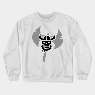 Just a Viking Skull Black Crewneck Sweatshirt